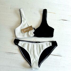 NWT! Nasty Gal B&W bikini